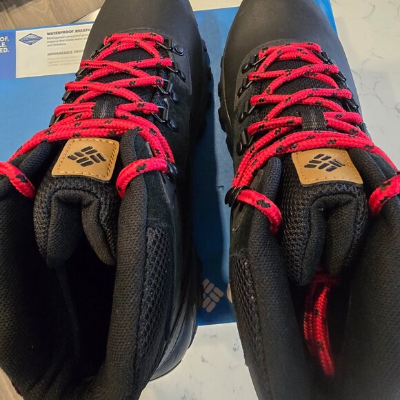 Columbia Newton Ridge Plus II Waterproof Boots Mens Sz 9 WIDE Hiking Shoes NEW - Picture 7 of 9